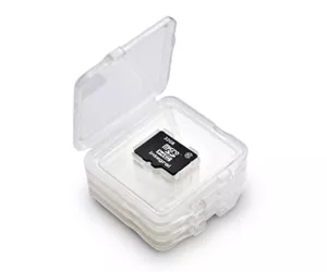 Integral INMSDQUADBOX memory card case 4 cards Transparent