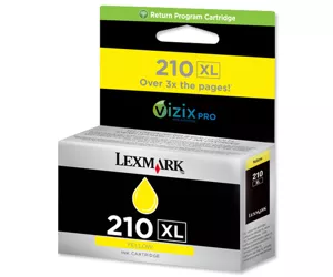 Lexmark 210XL Y струйный картридж 1 шт Подлинный Высокая (XL) Желтый