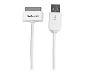 StarTech.com 1m USB iPhone / iPad und iPod Ladekabel - USB auf Apple Dock Datenkabel - Weiß