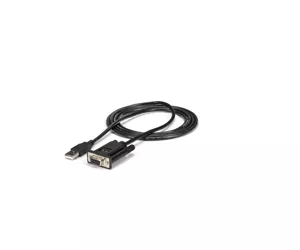 StarTech.com USB auf Seriell RS232 Adapter - DB9 Seriell DCE Adapter Kabel mit FTDI - Null Modem - USB 1.1 / 2.0 - USB Busbetrieben