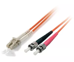 Equip LC/ST Fiber Optic Patch Cable, OS2, 5.0m