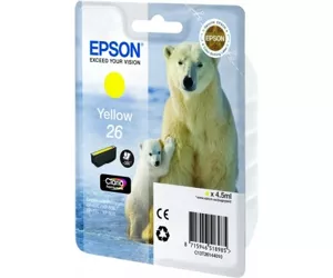 Epson Polar bear Singlepack Yellow 26 Claria Premium Ink