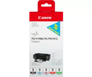Canon PGI-9 MBK/PC/PM/R/G 5 Ink Cartridge Multipack