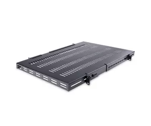 StarTech.com 1U 4-Post Adjustable Vented Server Rack Mount Shelf - 330lbs(150 kg) - 19.5 to 38in Adjustable Mounting Depth Universal Tray for 19" AV/ Network Equipment Rack - 27.5in Deep