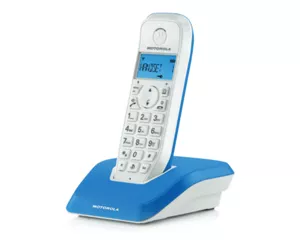 Motorola STARTAC S1201 DECT-Telefon Anrufer-Identifikation Blau, Weiß