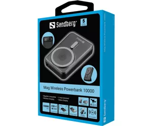 Sandberg Mag Wireless Powerbank 10000 10000 mAh Беспроводная зарядка Черный