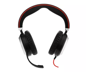 Jabra Evolve 80 UC Stereo Austiņas Vadu Birojs / zvanu centrs Bluetooth Melns