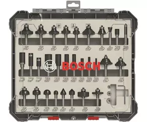 Bosch Mixed Router Bit Sets, 30-Pieces