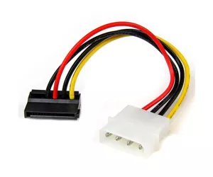 StarTech.com 6in 4 Pin LP4 to Left Angle SATA Power Cable Adapter