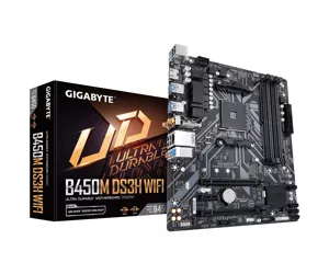 Gigabyte GA-B450M-DS3H-WIFI AMD B450 Разъем AM4 Микро ATX