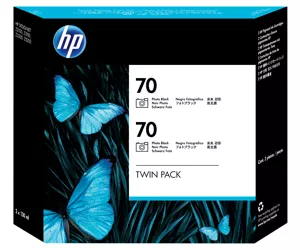 HP 70 2-pack 130-ml Photo Black DesignJet Ink Cartridges