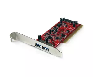 StarTech.com 2 Port PCI SuperSpeed USB 3.0 Adapter Card with SATA Power