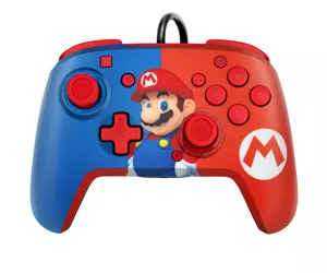 PDP Mario REMATCH Blue, Red USB Gamepad Nintendo Switch, Nintendo Switch OLED