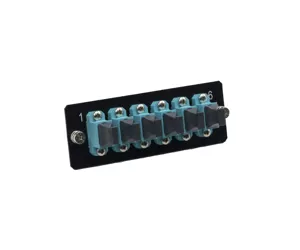 Schneider Electric VDILA34 fibre optic adapter MTP 1 pc(s) Aqua colour, Black