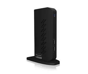 ICY BOX IB-DK2252AC Vielinis USB 3.2 Gen 1 (3.1 Gen 1) Type-C Juoda