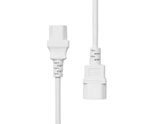 ProXtend C13 to C14 Power Extension Cable, White 0.5m