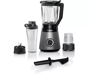 Bosch Serie 4 MMB6177S kannmikser 1,5 l Lauapealne blender 1200 W Must, Hõbe