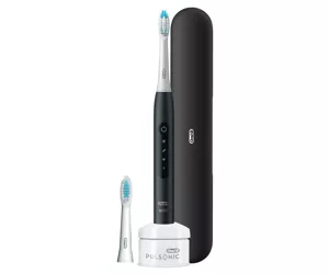 Braun Oral-B Pulsonic Slim Luxe 4500 Suaugusiems „Sonic“ dantų šepetėlis Juoda, Platina