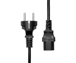 ProXtend Type F (Schuko) to C13 Power Cable, Black 0.5m