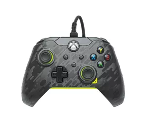 PDP Wired Controller: Electric Carbon - Xbox Series X|S, Xbox One, Xbox, Windows 10/11