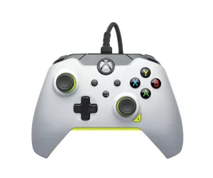 PDP Wired Controller: Electric White - Xbox Series X|S, Xbox One, Xbox, Windows 10/11