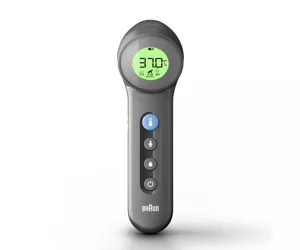 Braun BNT 400 BK Remote sensing thermometer Grey Forehead Buttons