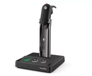 Yealink WH63 Portable UC Austiņas Bezvadu Ausu āķi, Austiņas, Aptīts ap kaklu Birojs / zvanu centrs Uzlādes statīvs Melns