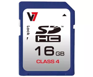 V7 SDHC Memory Card 16GB Class 4