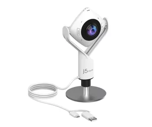 j5create JVCU360 вебкамера 2,07 MP 1920 x 1080 пикселей USB 2.0 Черный, Белый