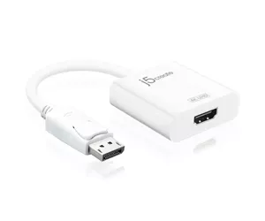 j5create JDA158 DisplayPort™ to 4K HDMI™ Active Adapter, White