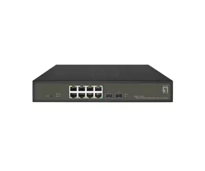 LevelOne GES-2110P võrgulüliti Juhitav L2 Gigabit Ethernet (10/100/1000) Power over Ethernet tugi Must