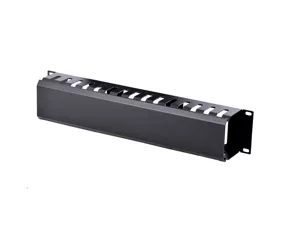 StarTech.com 2U Horizontal Finger Duct Rack Cable Management Panel with Cover