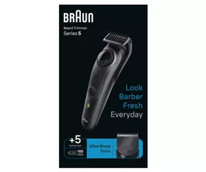 Braun BeardTrimmer 5 BT5420 Baterija 40 2 cm Melns