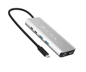 j5create JCD403-N jaotur USB tüüp-C 10000 Mbit/s Hall