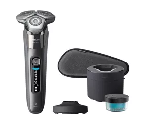 Philips SHAVER Series 8000 S8697/55 skustuvas vyrams Rotorinis skustuvas Apkarpymo mašinėlė Chromas