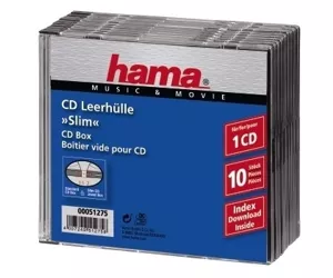 Hama CD Slim Jewel Case, pack 10