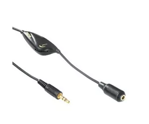 Hama Stereo 3,5 mm Male Plug-Stereo 3,5 mm Female Jack, 3 m