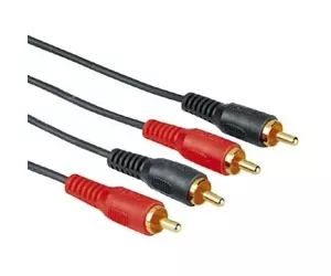 Hama Audio Connecting Cable 2 RCA Male Plugs - 2 RCA Male Plugs, 10 m