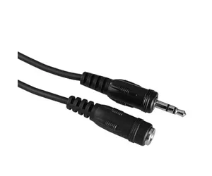Hama Audio Extension Cable 3,5 mm Male Stereo - 3,5 mm Female Stereo, 5 m