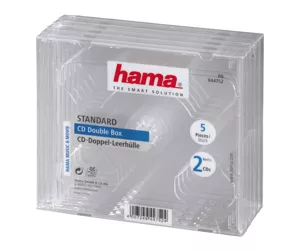Hama CD Double Jewel Case, Pack 5
