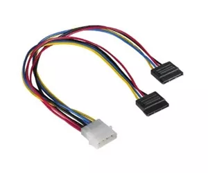 Hama Power Supply Cable 5.25" - 2x Serial ATA