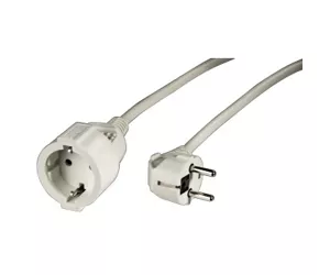 Hama "Profi" Extension Cable with Earth Contact, 2 m, white Valge
