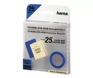 Hama CD/DVD Protective Sleeves, Pack of 25