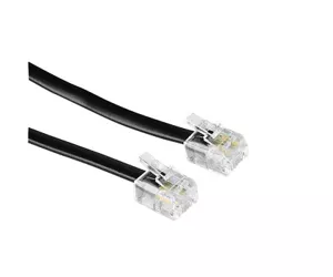 Hama Modular Male Plug 6p4c - Modular Male Plug 6p4c, 6 m, Black