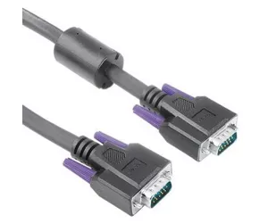Hama Monitor VGA Con. Cable, 15-pin HDD Male Plug - Male Plug, Black, 15 m