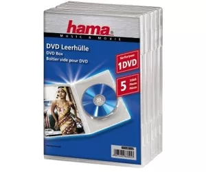 Hama DVD-Leerhülle 5, Transparent