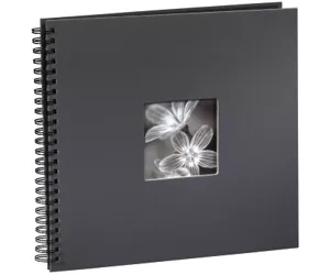 Hama "Fine Art" Spiral Album, grey, 34x32/50 fotoalbum Hall 10 x 15, 13 x 18