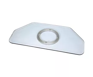 Hama Rotary Stand for LCD/Plasma TV, glass, clear