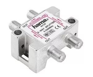 Hama SAT Distributor, 3 Way, Fully Shielded