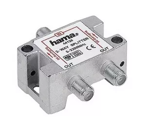 Hama SAT Distributor, 2 Way, Fully Shielded